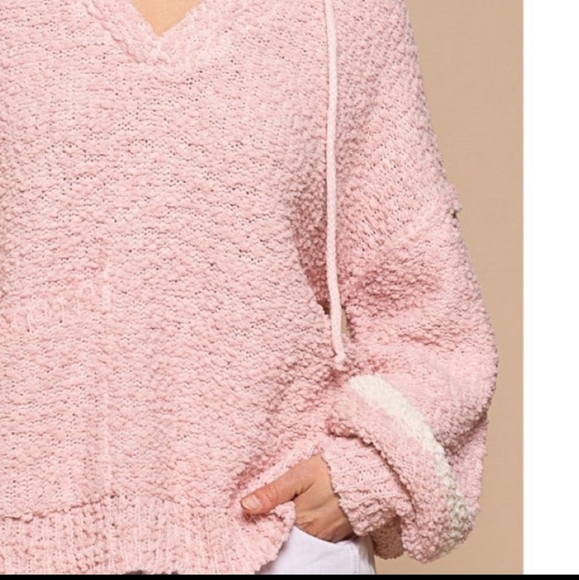 POL textured hoodie sweater. - Picture 7 of 9